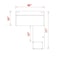 We'Re It Connect It L-Shaped Desk, 77 in D X 30 in H, 66 in W X Thermally Fused Laminate DI66304824L1BBF-WH-ESP - alternate 2